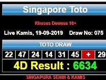 Singapore Pools 4D Hari Ini